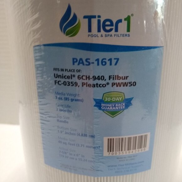 Tier1 Replacement for Dream Maker Spa Filter PAS-1617 Compatible with Pleatco - Picture 2 of 5